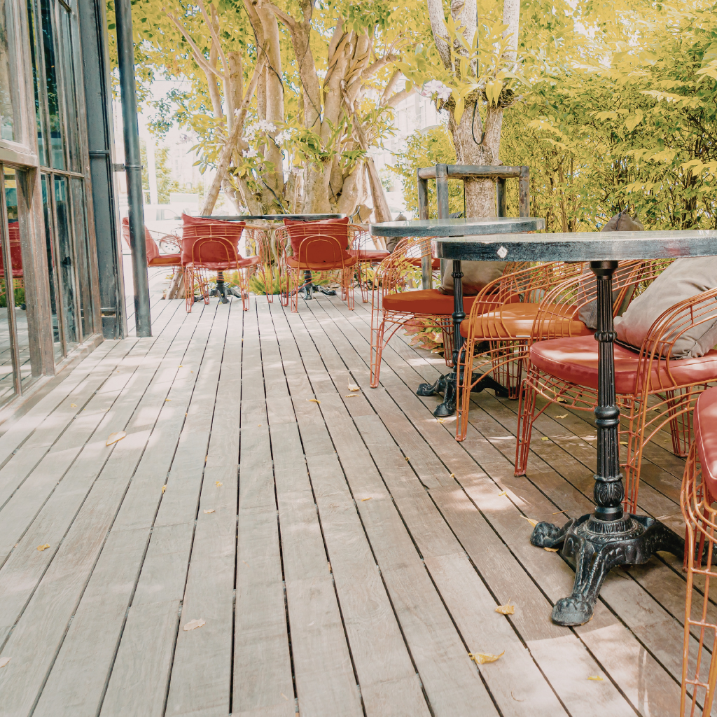 New Decked Patios in Dyserth