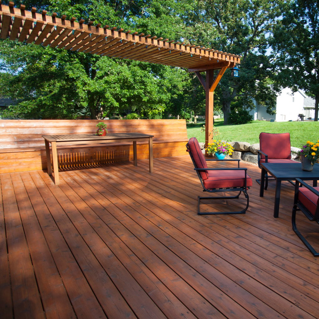 Patio Decking Replaced in Dyserth