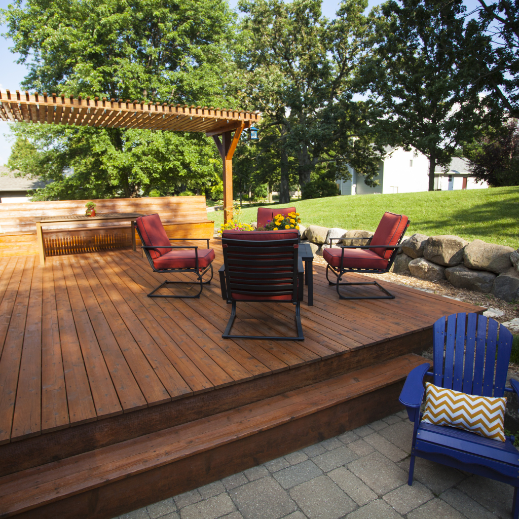 Wooden Patio in Dyserth